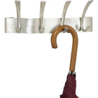 Safco 4-Hook Metal Coat Rack, Brushed Nickel-Includes mounting screws  -