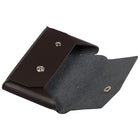 JAM Paper Leather Business Card Case, Angular Flap, Dark Brown, 100 Pack (2233317458B)-Portfolio closure: Snap