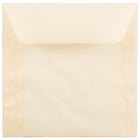 JAM Paper 6 x 6 Square Envelopes, Spring Ochre Ivory Translucent Vellum, 250 Pack (PACV510H)-Spring ochre translucent envelope