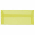 JAM Paper #10 Business Translucent Vellum Envelopes - 4.125" x 9.5" - Primary Yellow - 25 Pack-Colour: Primary Yellow 