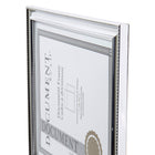 Office Works Metallic Document Frame, 11 x 8 inches, 12 Pieces, Silver-Material: the document picture frames are made of high-quality, durable, and lightweight plastic with a metallic finish to create an elegant and rich look