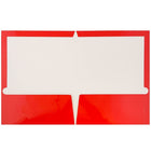 JAM Paper 2 Pocket Laminated Glossy Presentation Folders, Red, 25 Pack-Capacity: 200 sheets