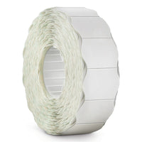 Meto 822 1-Line White Labels 1500/RL, 14RLs/Box, (10003323)-Wavy edges designed to catch customer's attention