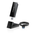 Netgear Nighthawk AXE3000 Tri-Band Wi-Fi 6E USB 3.0 Adapter-New Wi-Fi 6E enables blazing-fast speeds and more reliable connections