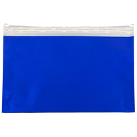 JAM Paper Foil Envelopes with Self Adhesive Closure, 6 1/8 x 9.5, Booklet, Blue, 100 Pack (01325659B)-Blue