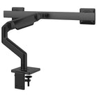 Humanscale M8.1 Monitor Arm with Crossbar - M81CMBB2B-Ships unassembled to reduce packaging size and its modular links allow users to quickly design the most productive space without additional parts - all effectively saving resources, energy and shipping costs to get from factory to office