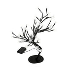 Truu Design LED Lit Blossom Tree with Timer, 17.75 inches, Black, White-Measures 5.5" in length and width, and 17.5" in height