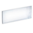 Azar Displays Acrylic Header Sign, 4" x 8" (700044)-Made with a clear design to ensure sign is visible