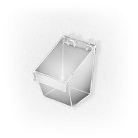 Azar Displays Small Display Bucket, 7" x 5" x 7" , 4 Pack (556117)-Use this small display bucket on slatwall and pegboard or as a counter display