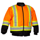 Forcefield 4-in-1 Safety Parka - Orange with Black Trim - XL-9 pockets
