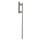 Swooper Banner Kit With Pole & Ground Spike, Red-Ground spike is made from steel and penetrates at least 20" into ground