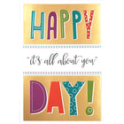 Rosedale Greeting Cards/Envelopes - 5-1/2" W x 8" H - Happy Birthday Doodles - 12 Pack-Card shop quality greeting cards