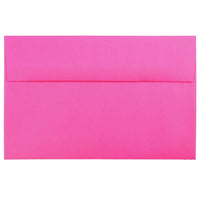 JAM Paper A10 Invitation Envelopes, 6 x 9.5, Brite Hue Ultra Fuchsia Pink, 250 Pack (16577H)-Ultra fuchsia recycled envelope