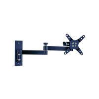 TygerClaw Full Motion Flat-Panel TV Wall Mount, 13" - 30", (LCD110BLK)-Medium size full Motion wall mount
