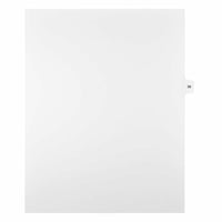Mark Maker Legal Exhibit Index Tab White Single Tabs, 1/15th Cut, Letter Size, No Holes, Number 36, 25 Pack-White Single Tabs, 1/15th Cut