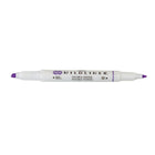 Zebra Mildliner Double Ended Pen-Style Highlighter - Mild Violet-Mild water resistant ink is translucent and excellent for layering