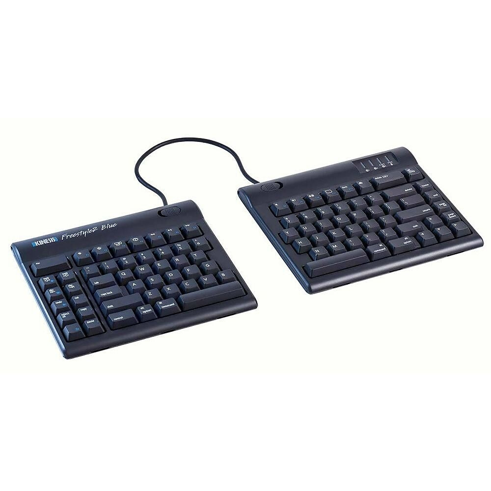 Kinesis Freestyle2 Blue Multi-Channel Bluetooth Keyboard for Mac