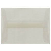 JAM Paper A7 Invitation Envelopes, 5.25 x 7.25, Platinum Translucent Vellum, 50 Pack (PACV716I)-Platinum translucent envelope