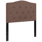 Flash Furniture Cambridge Tufted Upholstered Twin Size Headboard - Camel Fabric-Panel Headboard