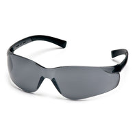 Pyramex Ztek Safety Eyewear Glasses, Grey, 12 Pack-Scratch resistant polycarbonate lens with black temple tips