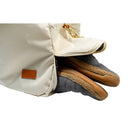 CHAMPS The Weekender Smart Water-Proof Nylon Duffle Bag with Charging Port - Ivory-Padded 15.6" laptop and tablet sleeve