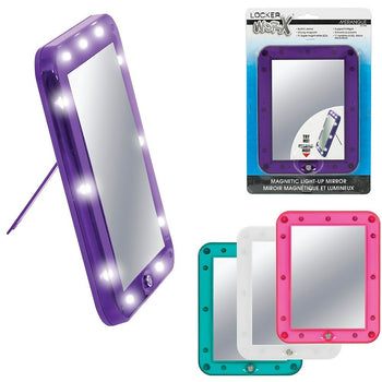 Merangue Light-up Magnetic Locker Mirror 12 Pack