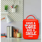 Coca-Cola Smile 1971 Series Mini Fridge 6 Can Cooler/Warmer-Safely store beverages, yogurt, fruit, juice, cheese, cosmetics, medication, baby bottles at home, work or travel