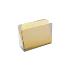 Azar Acrylic Desk File Holder, Clear, 8" x 3.25" x 6.5", 4/Pack (255082)-Dimensions: 6.5" x 8" x 3.25"