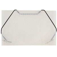 JAM Paper Plastic Business Card Case, Clear Grid, 5 Pack (2500 001g)-Clear