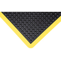 Zenith Safety Anti-Fatigue Dome Mats, Bubbled, 4' x 3' x 1/2", Black, Rubber-Colour: Black
