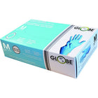 Globe Nitrile Powder Free Medical Gloves - 4mil - Medium - Sky Blue - 100 Pack-Waterproof protective barrier, disposable and powder-free for extended use