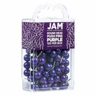 JAM Paper Colorful Push Pins - Round Head Map Thumb Tacks - Purple - 100 Pack-Size: Standard (approx 1 inch)