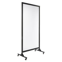 Quartet Mobile Room Divider - 4' x 6'-Semi-transparent mobile partition