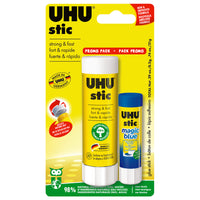 UHU Glue Stick - 21gr - 1 Pack-Safe, acid-free and non-toxic formula made from 98% natural ingredients