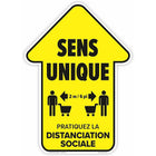 Eddie's Hang-Up Display Ltd. One Way Directional Floor Decal Arrow Kit, Vinyl, French-High Quality 3M Vinyl with Red. Black and Yellow Print