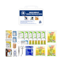 Wasip Break Room Kit-Kit contains all the first aid essentials needed for a breakroom or cafeteria