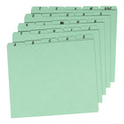 Pendaflex Heavyweight Green Alphabetic File Guides - Letter Size - 25 Pack-Oversized guides made from rigid 25pt. standard green pressboard
