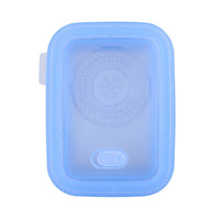 Minimal Silicone Food Storage Container - Blue - 660ml - Set of 2-100% food grade pure silicone