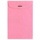 JAM Paper Brite Hue Open End Envelope with Clasp - 6" x 9" - Ultra Pink - 100 Pack-Colour: Ultra Pink