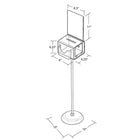 Azar Displays Suggestion Box with Pocket, Large (206320-CLR)-Suggestion Box