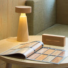 Decent Living Wooden Tower LED Table Lamp-Perfect reading lamp or bedside night stand lights