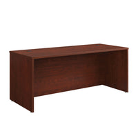 Sauder 71"W Affirm Desk - Classic Cherry-Durable, 1" thick top for books, binders, a computer, and more