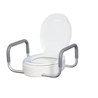Drive Medical Seat Riser with Removable Arms-White, Plastic