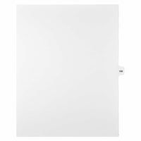 Mark Maker Legal Exhibit Index Tab White Single Tabs, 1/15th Cut, Letter Size, No Holes, Number 188, 25 Pack-White Single Tabs, 1/15th Cut