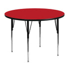 Flash Furniture 48" Round HP Laminate Activity Table - Red-Popular Round Activity Table