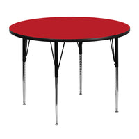 Flash Furniture 48" Round HP Laminate Activity Table - Red-Popular Round Activity Table