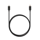 Veho Pebble USB-C to Lightning Charge and Sync Cable - 1-m/3.3-ft - Black-Compatible with Apple plugs and devices