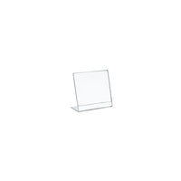 Azar Displays Vertical Slanted, L-Shape Acrylic Sign Holder, 5" x 6", 10 Pack (112724)-Sign holder