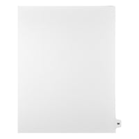 Mark Maker Legal Tabs - Letter Size - White - 1/15th cut - 25 tabs per package - 5 packages Pack - Number 90-White Single Tabs