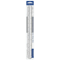 Staedtler 987 18-6BK - 30cm Surveyors Metric Scale-Ideal for student mechanical surveyors